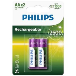 Akupatarei Philips AA 2600mAh 2 tk