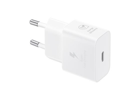 Vooluadapter Samsung 25W USB-C w-o cable, White