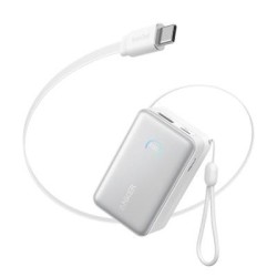Power bank Anker 10000mAh 45W Display USB-C Cable, White