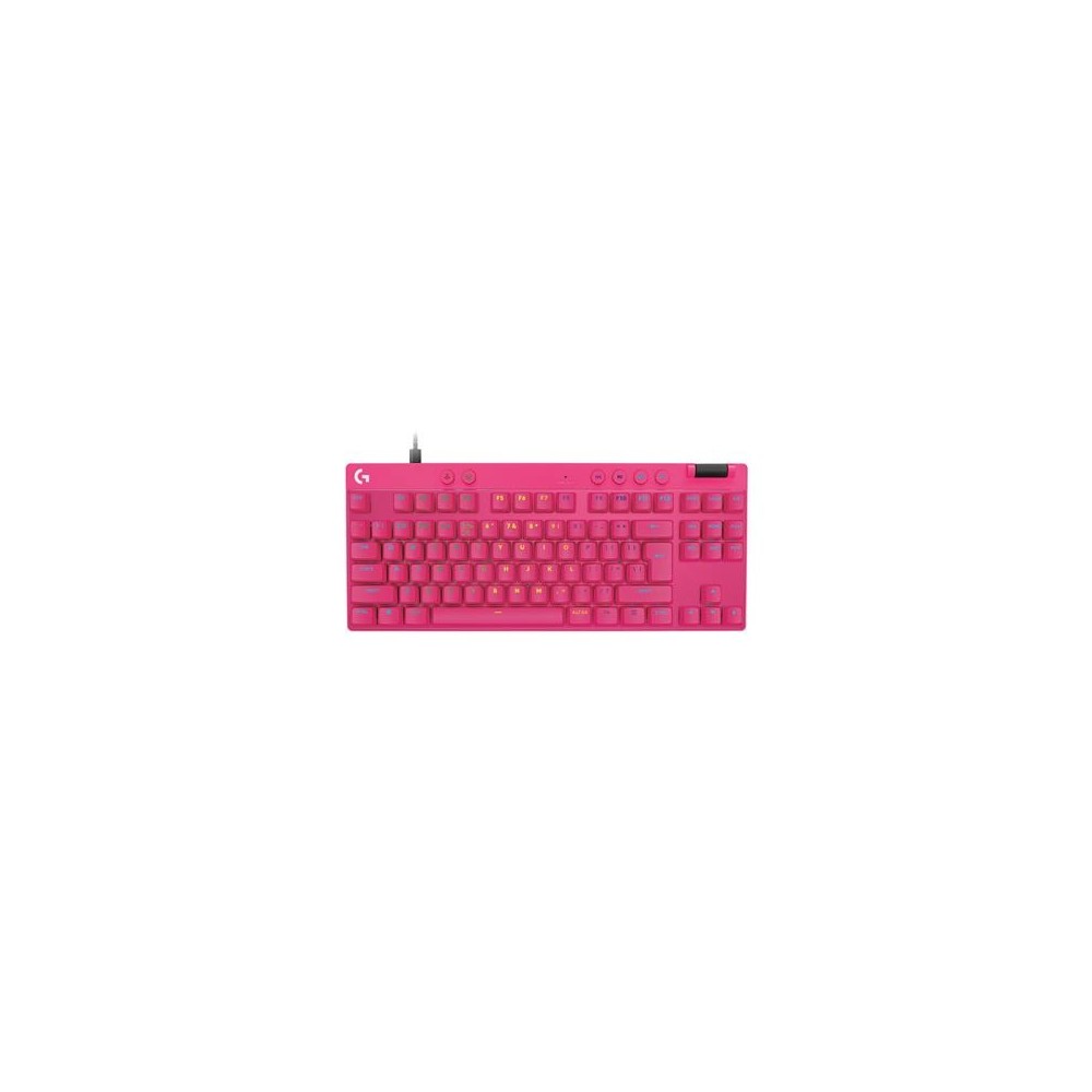 Klaviatuur Logitech Pro X TKL Rapid US, roosa