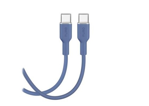 Cable Puro Soft USB-C-USB-C 1.5m, Blue