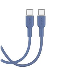 Cable Puro Soft USB-C-USB-C 1.5m, Blue