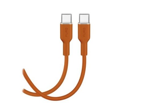 Cable Puro Soft USB-C-USB-C 1.5m, Orange