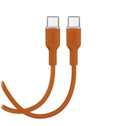 Cable Puro Soft USB-C-USB-C 1.5m, Orange