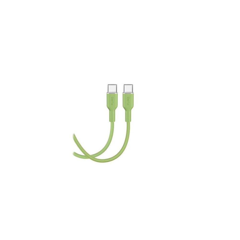 Cable Puro Soft USB-C-USB-C 1.5m, Green