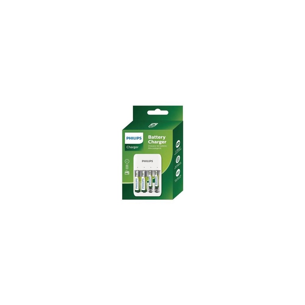 Laadija Philips + 2x700mAh AAA + 2x1300mAh AA