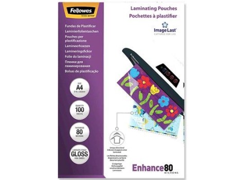 A4 Läikiv 80 Micron Lamineerimistasku - 100 tk