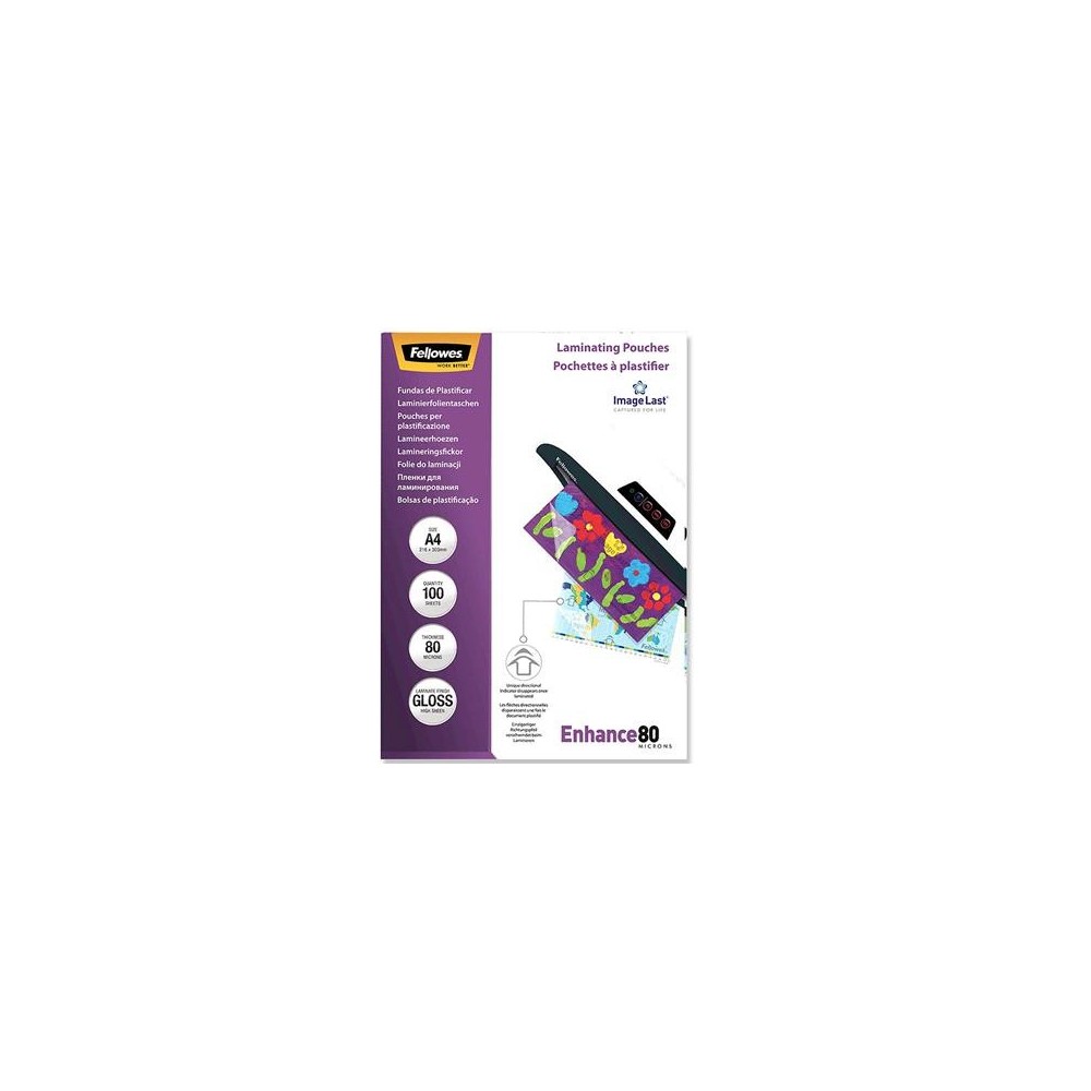 A4 Läikiv 80 Micron Lamineerimistasku - 100 tk