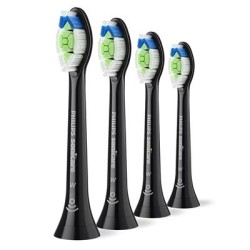 Hambaharja otsik 4tk, Philips Optimal White, must