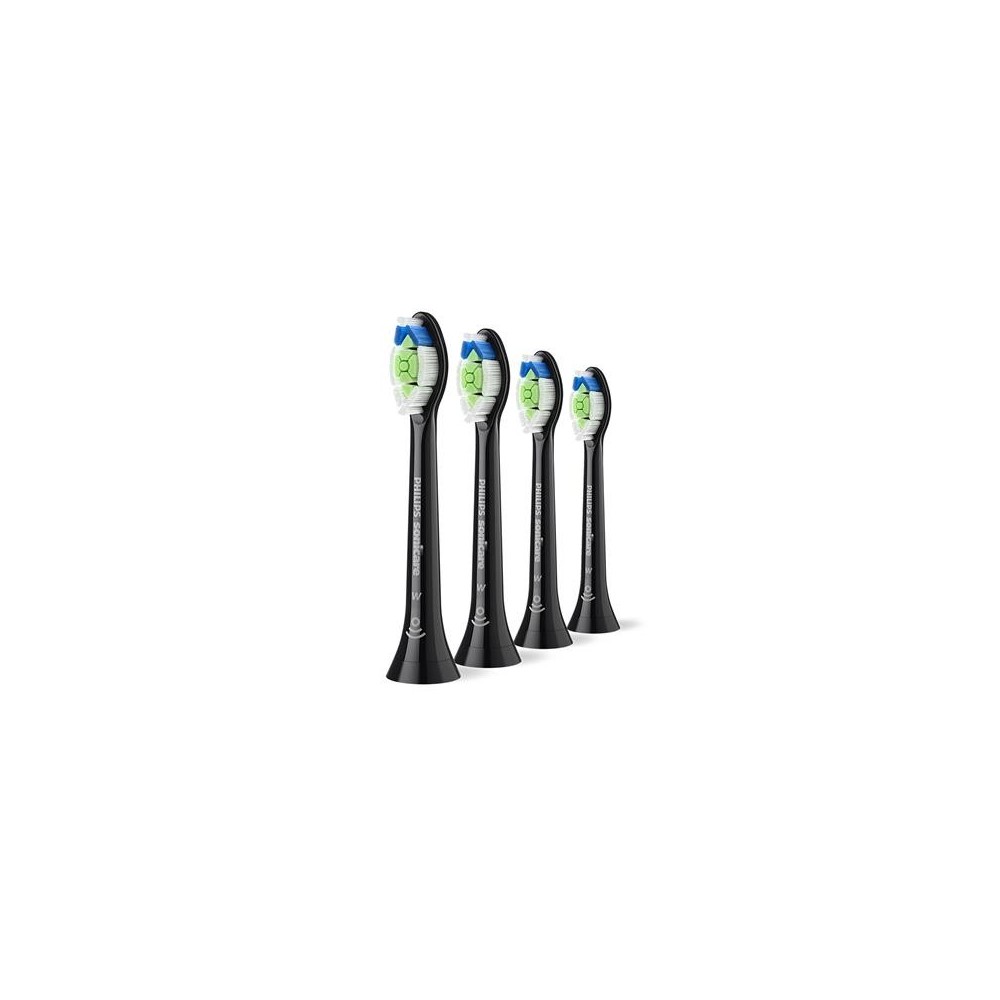 Hambaharja otsik 4tk, Philips Optimal White, must