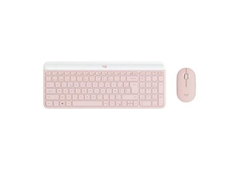 Desktop Logitech Slim Combo MK470 US W, roosa