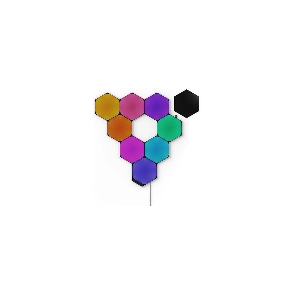 Nanoleaf Shapes Hexagons Starter Kit 9 Panels, Black