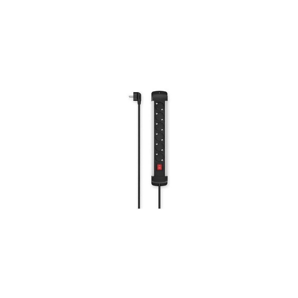 Pikendusjuhe Hama 6-Way, Switch, Wall Mounting, 1.5 m, alu