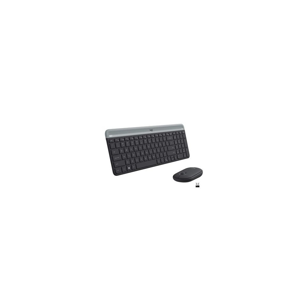 Desktop Logitech Slim Combo MK470 SWE W, must