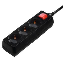 Pikendusj. Hama 3-Way, Switch, 3m, Black