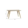 Söögilaud HELENA 140x80xH74cm, tamm