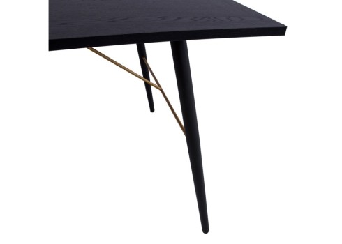 Söögilaud LUXEMBOURG 160x90xH75cm, must