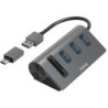 USB jagaja Hama 5 pesa 3xUSB-A + SD + MicroSD