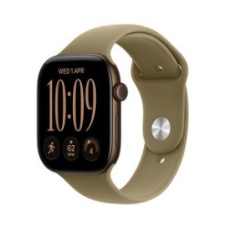 Apple Watch 12 GPS 42mm Dark Bronze Alu, Olive Sport Band - M-L