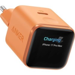 Charger Anker Nano 45W, Smart Display, Orange