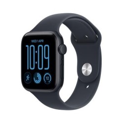 Apple Watch SE 3 GPS 40mm Midnight Alu, Blue Sport Band - S-M