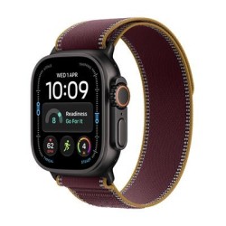 Apple Watch Ultra 4 5G 49mm Black Ti, Burgundy Trail Loop - M-L