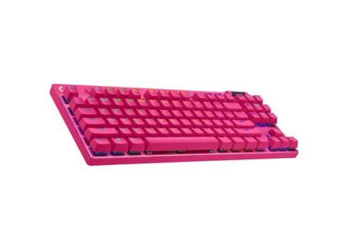 Klaviatuur Logitech Pro X TKL US W, roosa