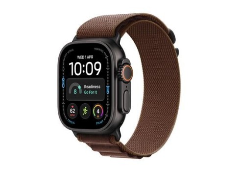 Apple Watch Ultra 4 5G 49mm Black Ti, Burgundy Alpine Loop - M