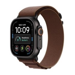 Apple Watch Ultra 4 5G 49mm Black Ti, Burgundy Alpine Loop - M