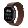 Apple Watch Ultra 4 5G 49mm Black Ti, Burgundy Alpine Loop - M