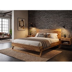 Voodi AMAZONAS sheesham, magamistoamööbel, voodid, 180x200 voodi, voodiraam, voodiraamid