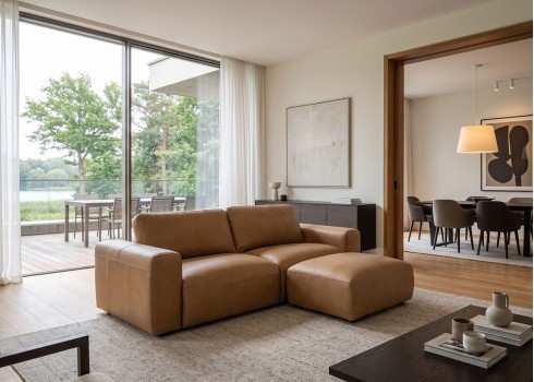 Diivan BIG GEORGE konjak, elutoamööbel, diivanid, 3-kohaline diivan