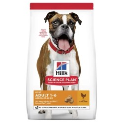 HILLS KOERA TÄISSÖÖT LIGHT KESK.TÕUG KANA 14kg