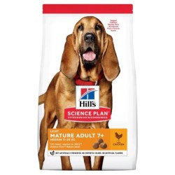 HILLS KOERA TÄISSÖÖT LIGHT KESK.TÕUG MATURE 7+ KANA 14KG