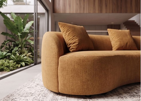 Diivan ATELIER kollane, mööbel, elutoamööbel, diivanid, sohva, pehme mööbel