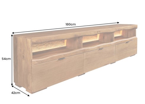 Tv-alus GRAND mango, 180x42xH54 cm, mööbel, elutoamööbel, tv-alused, tv-kapp