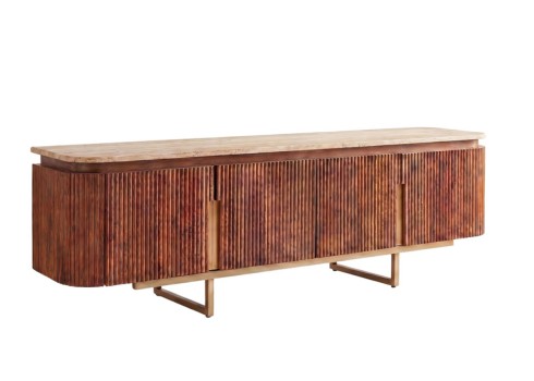 Tv-alus GATSBY pruun / kuldne,  mööbel, elutoamööbel, tv-alused