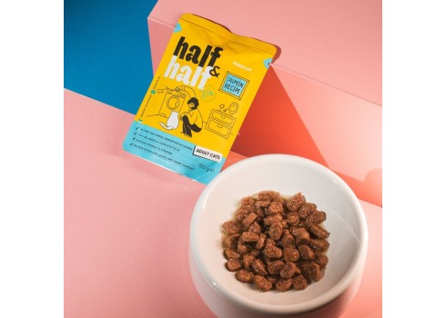 Half&Half Adult lõhe želees kassi märgtoit 22x100g