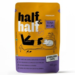 Half&Half Sterilised Adult tuunikala kastmes kassi märgtoit 22x100g