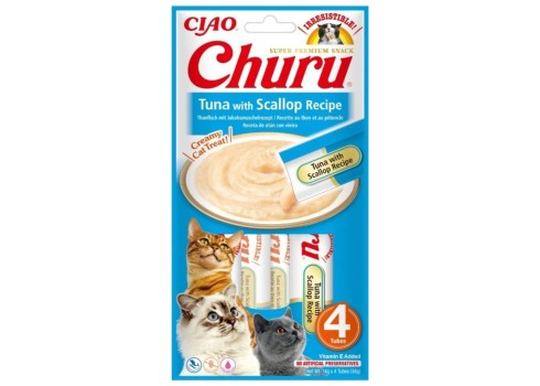 Churu kassimaius Cat Tuna&Scallop 4x14g