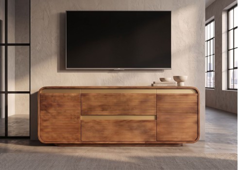 Tv-alus MONZA pruun / kuldne, mööbel, elutoamööbel, tv-alused