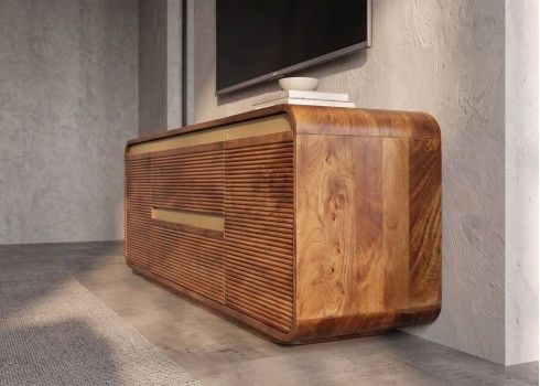Tv-alus MONZA pruun / kuldne, mööbel, elutoamööbel, tv-alused