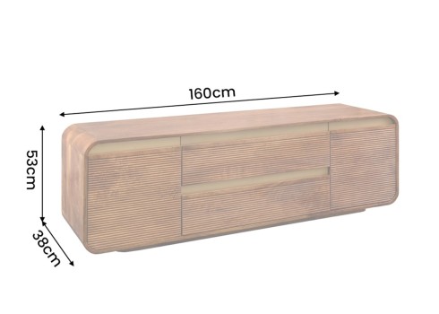 Tv-alus MONZA pruun / kuldne, mööbel, elutoamööbel, tv-alused
