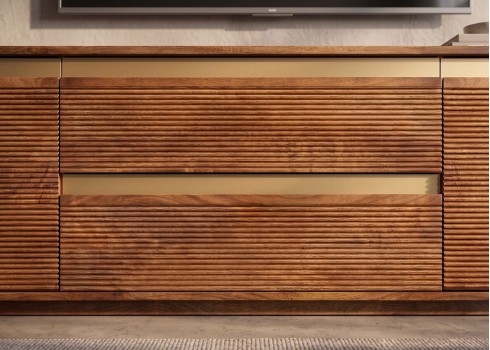 Tv-alus MONZA pruun / kuldne, mööbel, elutoamööbel, tv-alused