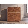 Kapp MONZA pruun / kuldne, 100x38xH120 cm