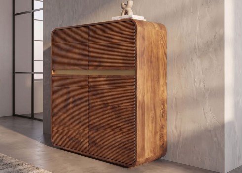 Kapp MONZA pruun / kuldne, 100x38xH120 cm