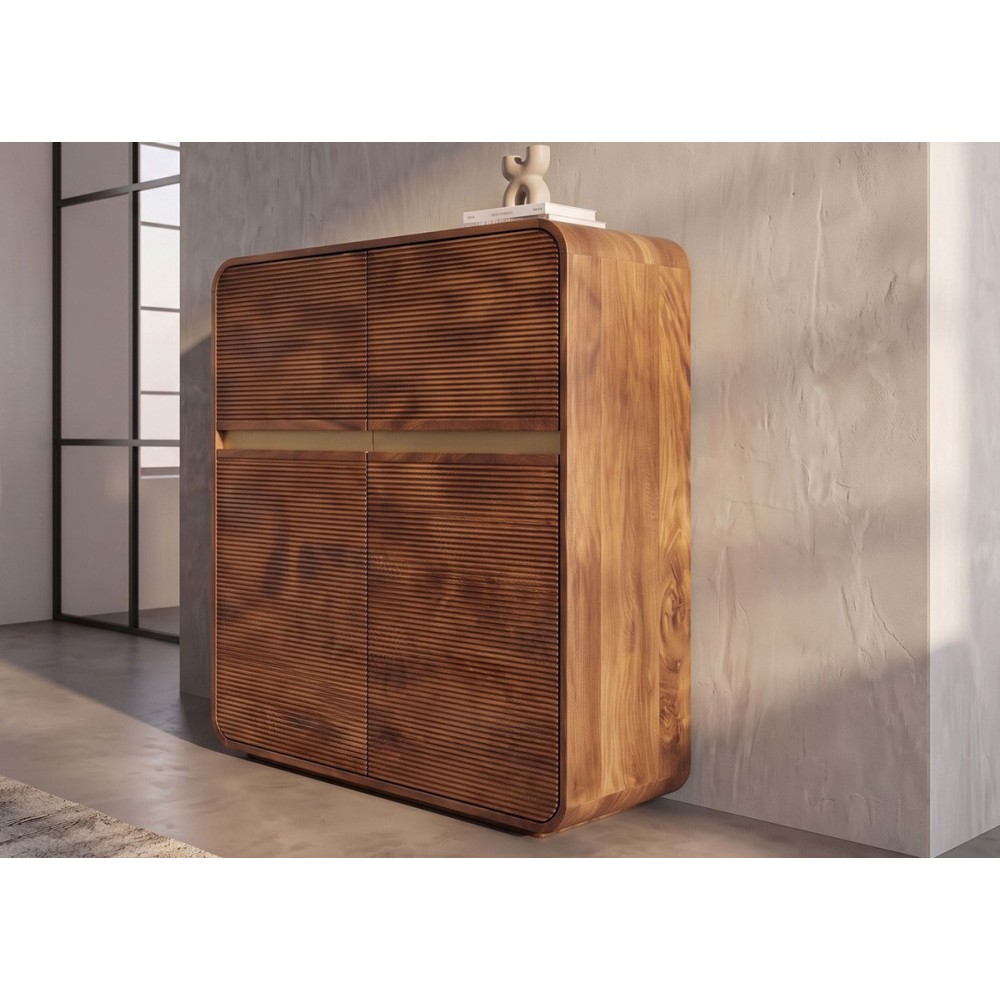 Kapp MONZA pruun / kuldne, 100x38xH120 cm