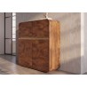 Kapp MONZA pruun / kuldne, 100x38xH120 cm