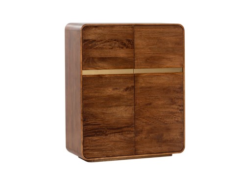 Kapp MONZA pruun / kuldne, 100x38xH120 cm