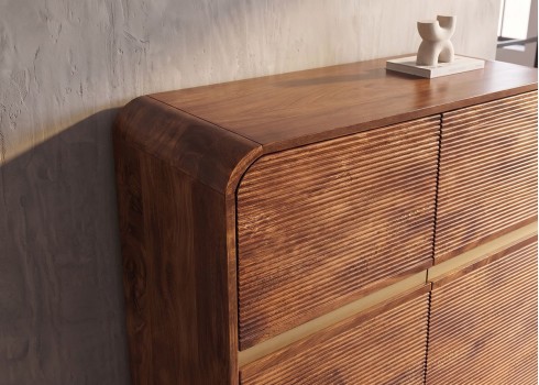 Kapp MONZA pruun / kuldne, 100x38xH120 cm